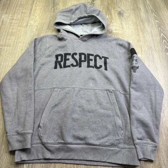 Under Armour ColdGear Men's Gray Rock Project Respect Fitted Hoodie Size L - Picture 1 of 12
